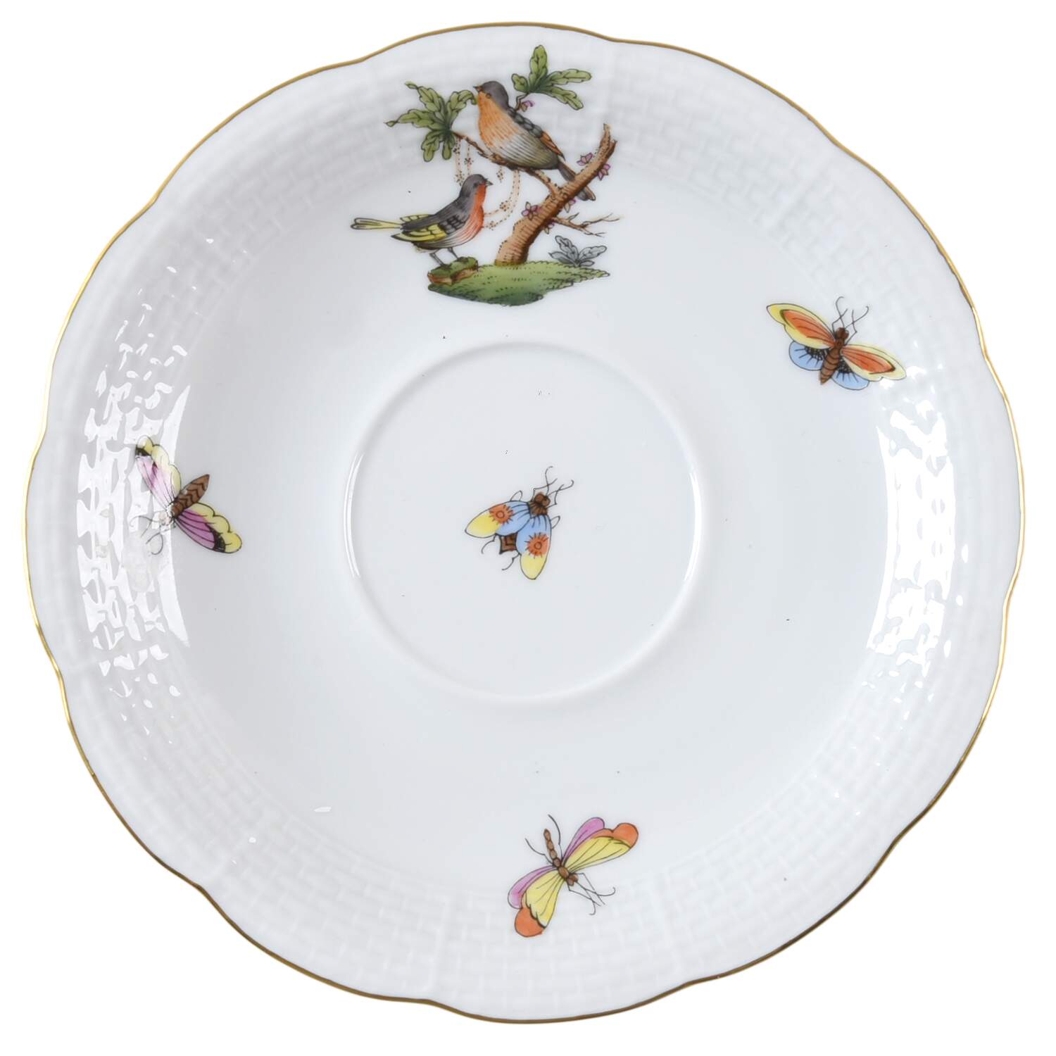 Rothschild Bird (RO) Saucer for Footed Cup by Herend-1