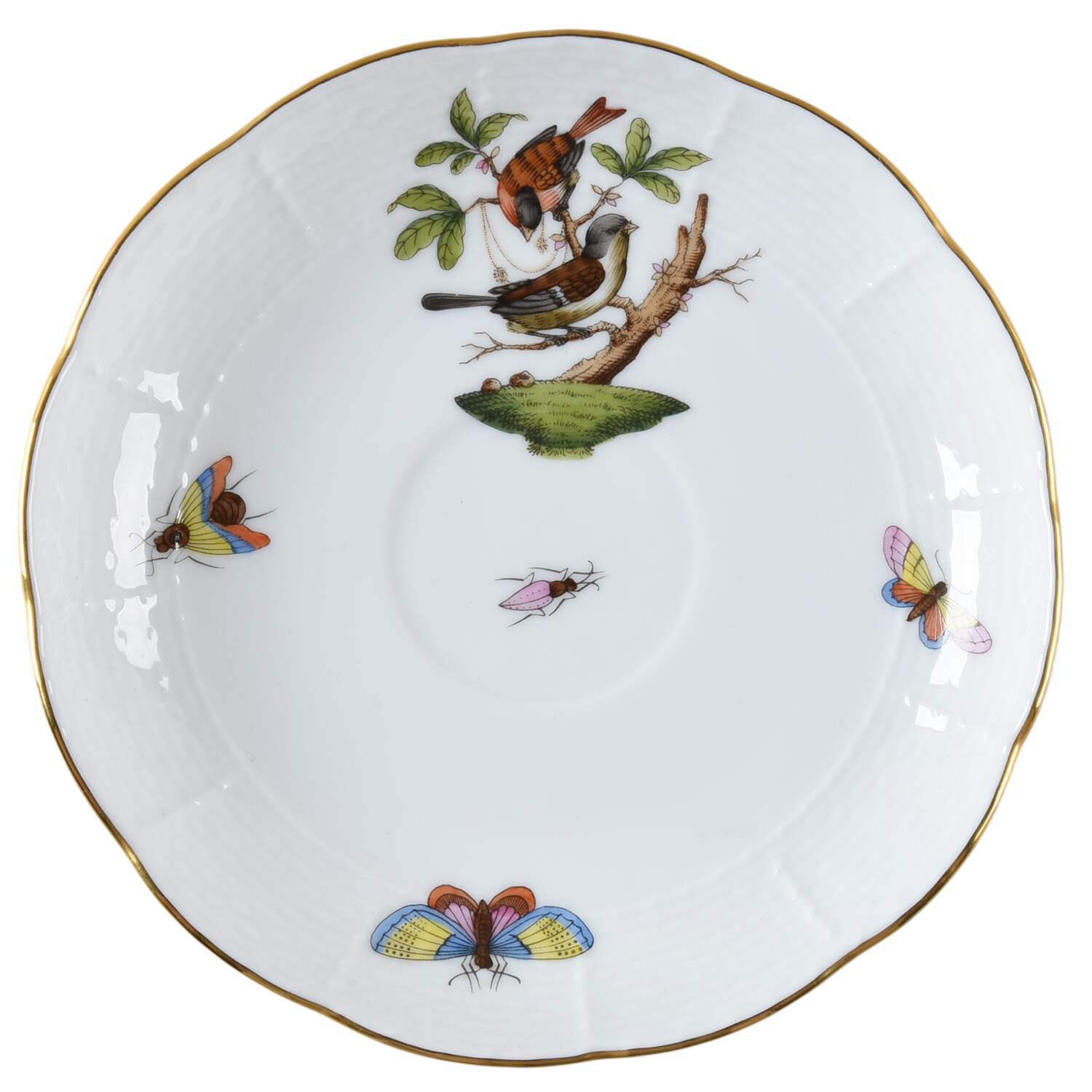 Rothschild Bird (RO) Saucer for Footed Cup by Herend-1