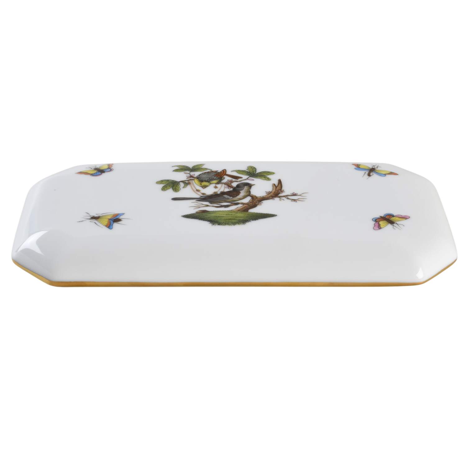 Rothschild Bird (RO) Lid for Oblong Box by Herend-1