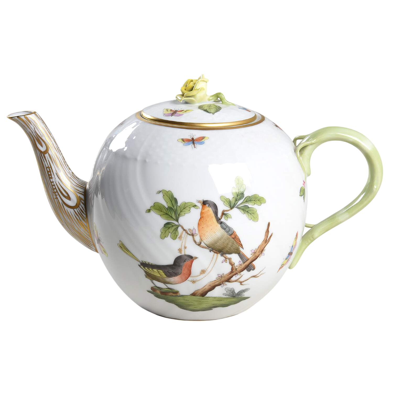 Rothschild Bird (RO) Teapot & Lid by Herend-1