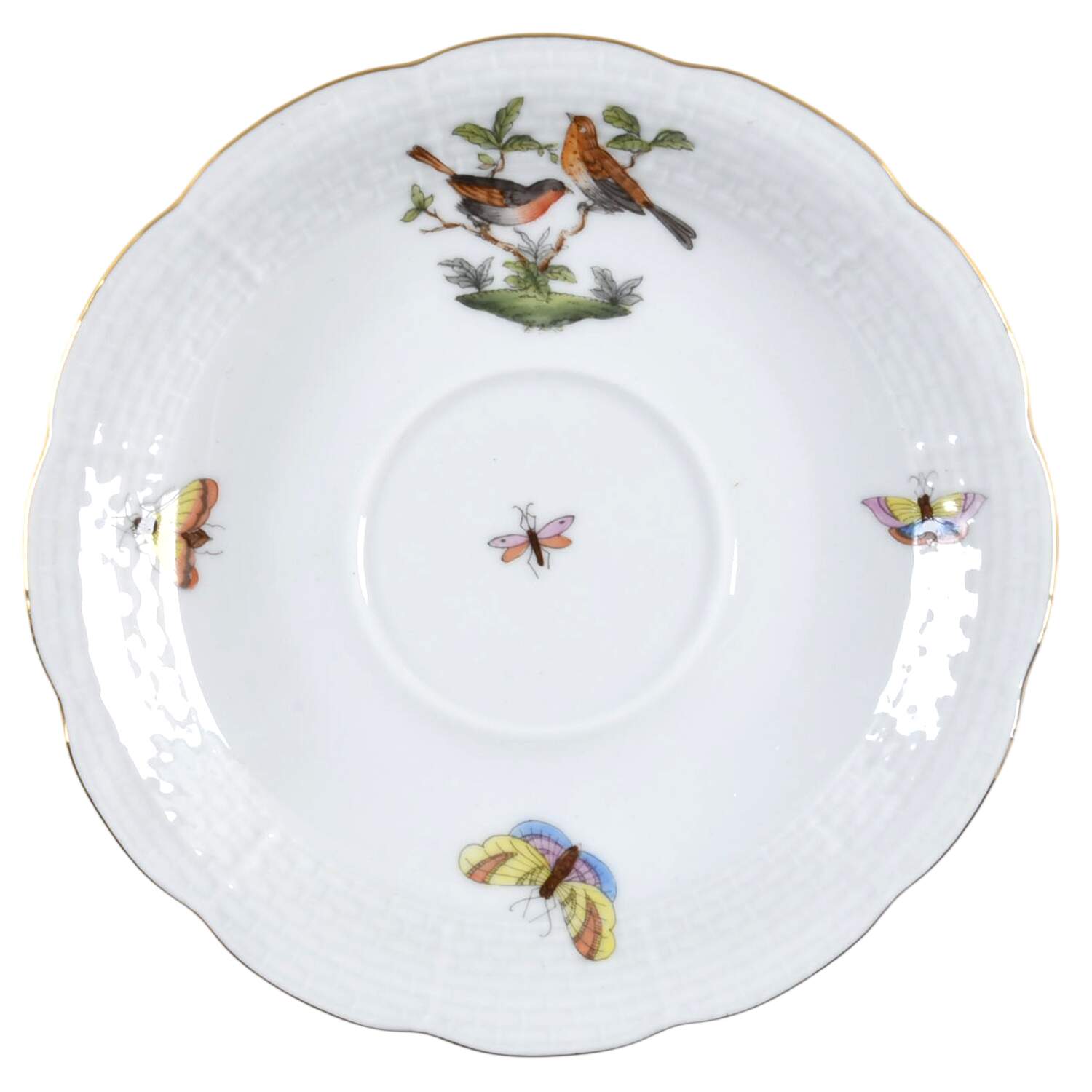 Rothschild Bird (RO) Saucer for Flat Cup by Herend-1