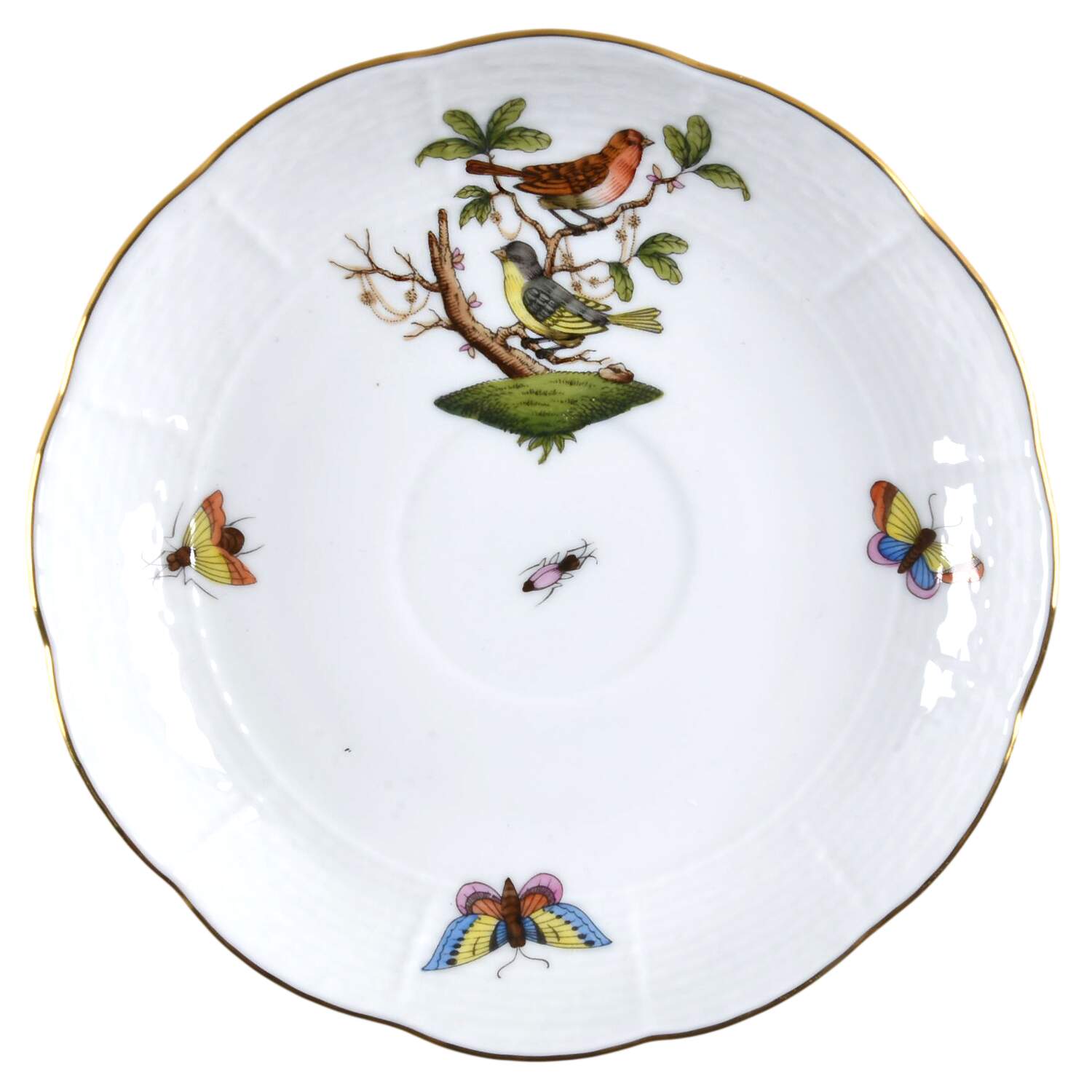 Rothschild Bird (RO) Saucer for Footed Cup by Herend-1