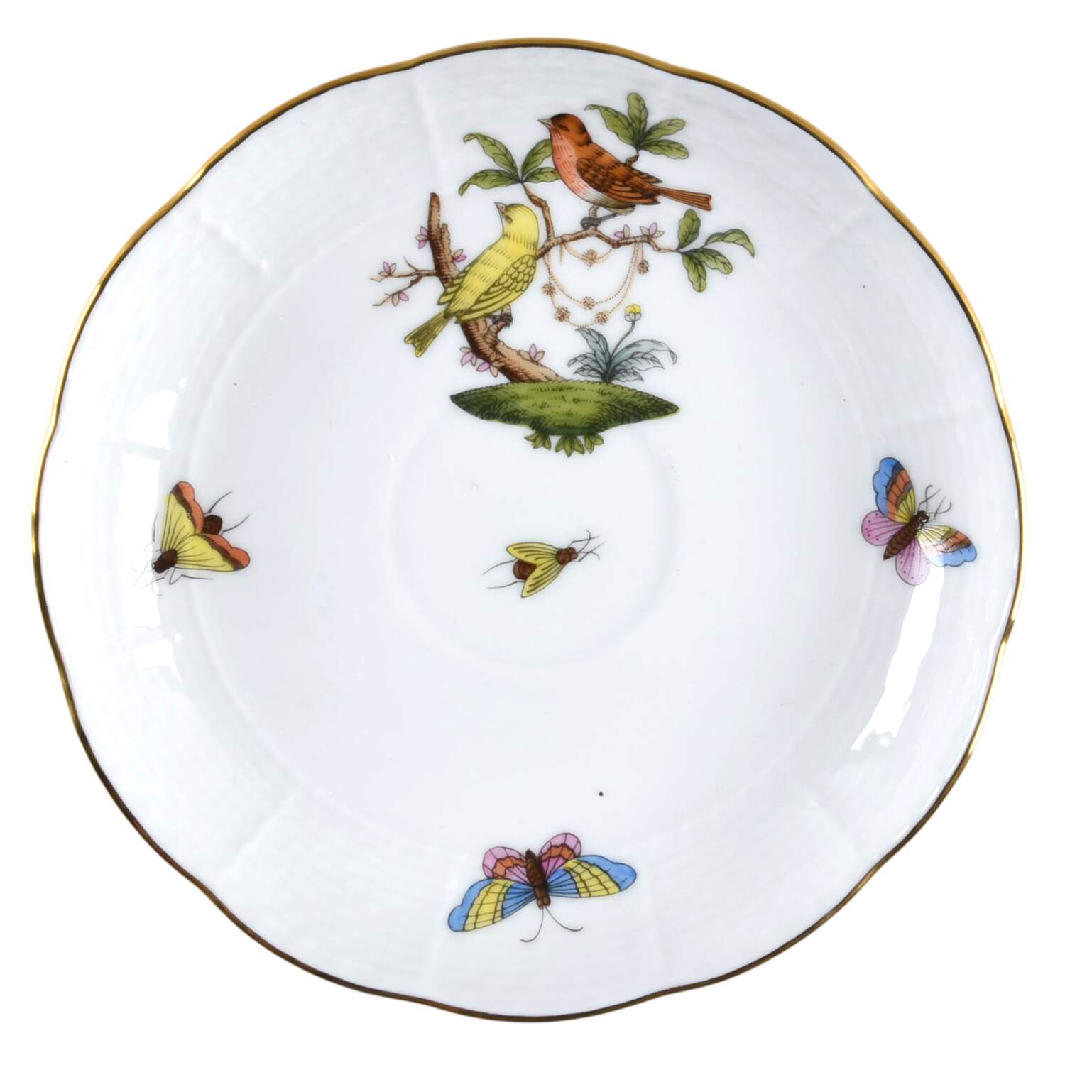 Rothschild Bird (RO) Saucer for Footed Cup by Herend-1