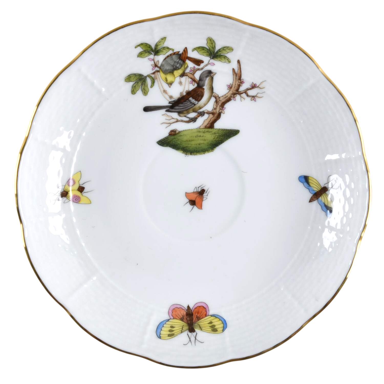 Rothschild Bird (RO) Saucer for Footed Cup by Herend-1