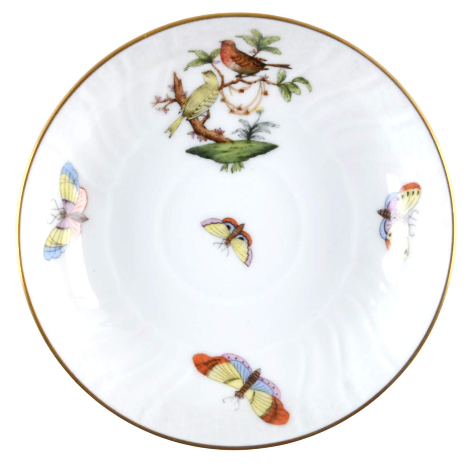Rothschild Bird (RO) Saucer for Flat Demitasse Cup by Herend-1