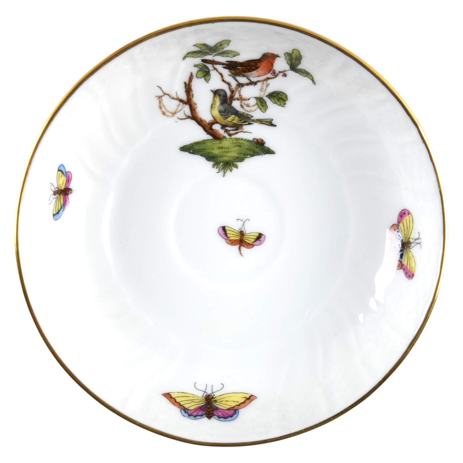 Rothschild Bird (RO) Saucer for Flat Demitasse Cup by Herend-1
