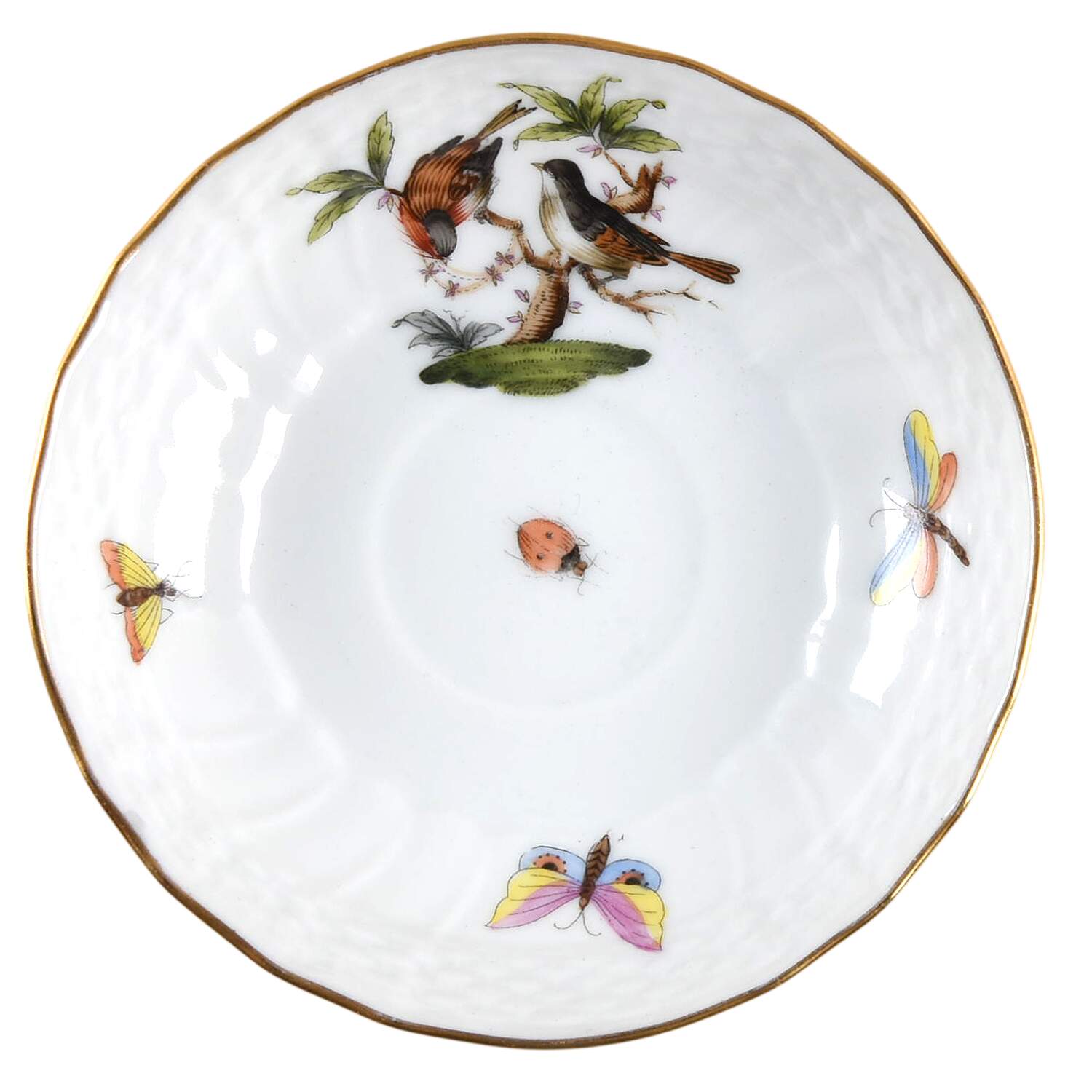 Rothschild Bird (RO) Saucer for Flat Demitasse Cup by Herend-1