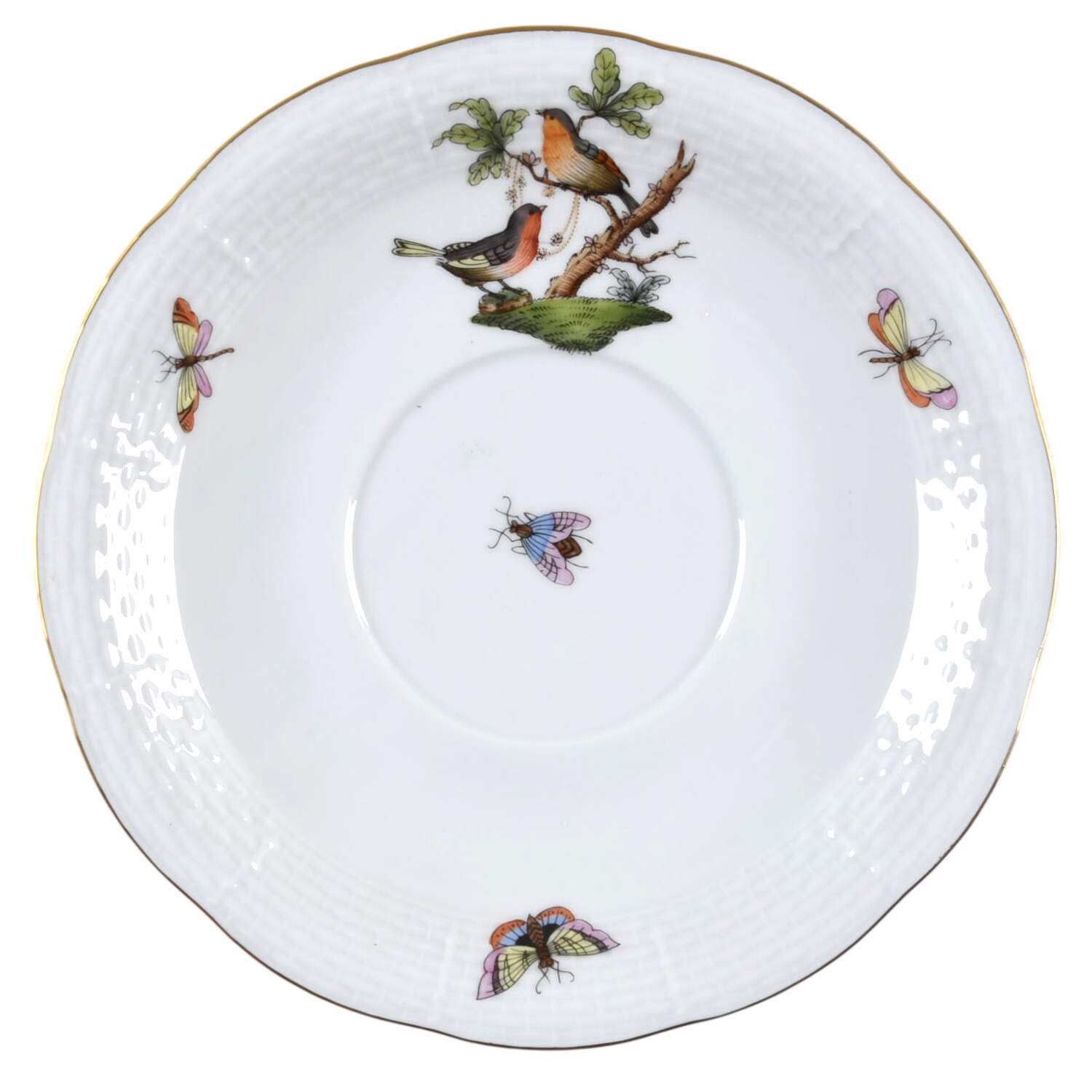 Rothschild Bird (RO) Saucer for Footed Cream Soup Bowl by Herend-1