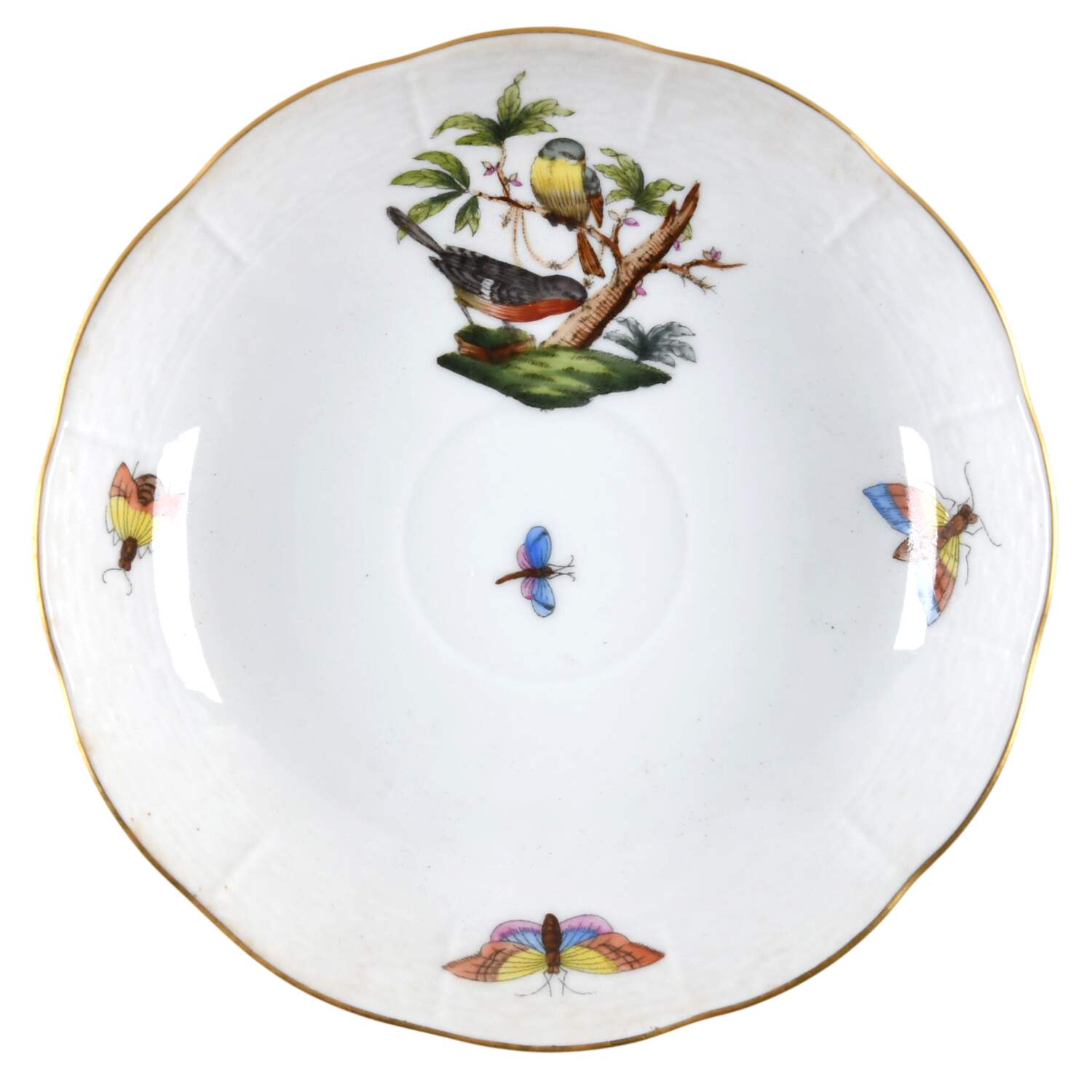 Rothschild Bird (RO) Saucer for Chocolate Cup by Herend-1