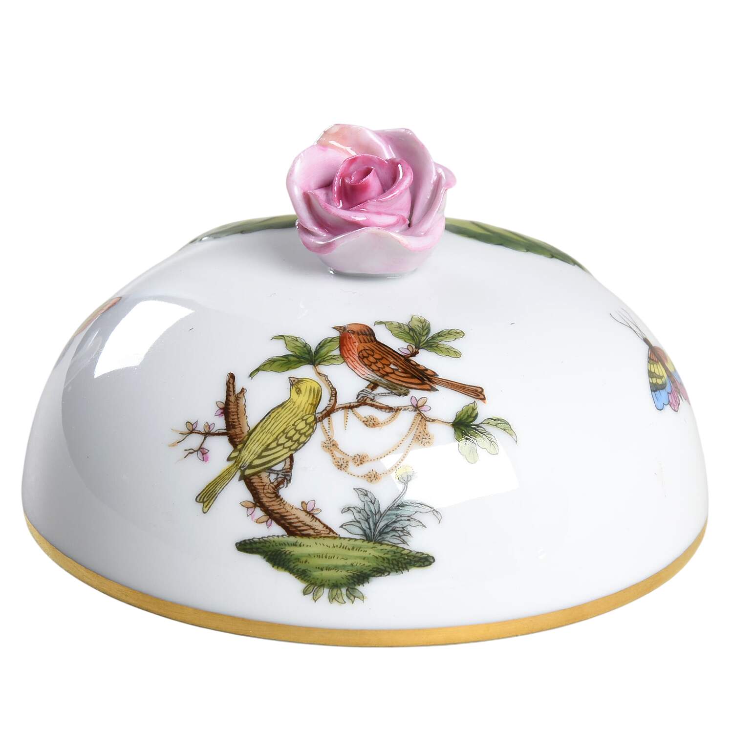 Rothschild Bird (RO) Lid for 3" Candy Box by Herend-1