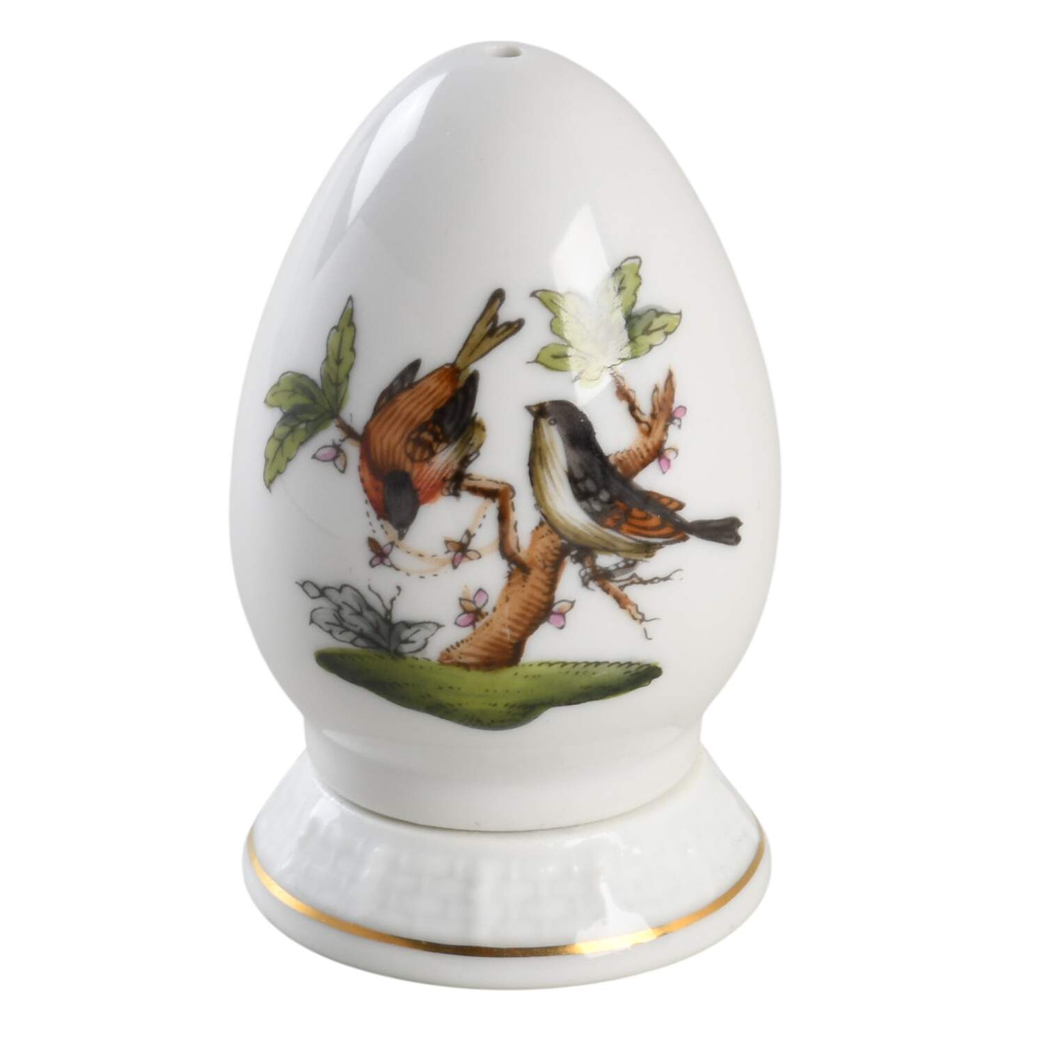 Rothschild Bird (RO) Salt Shaker & Ceramic Stopper by Herend-1