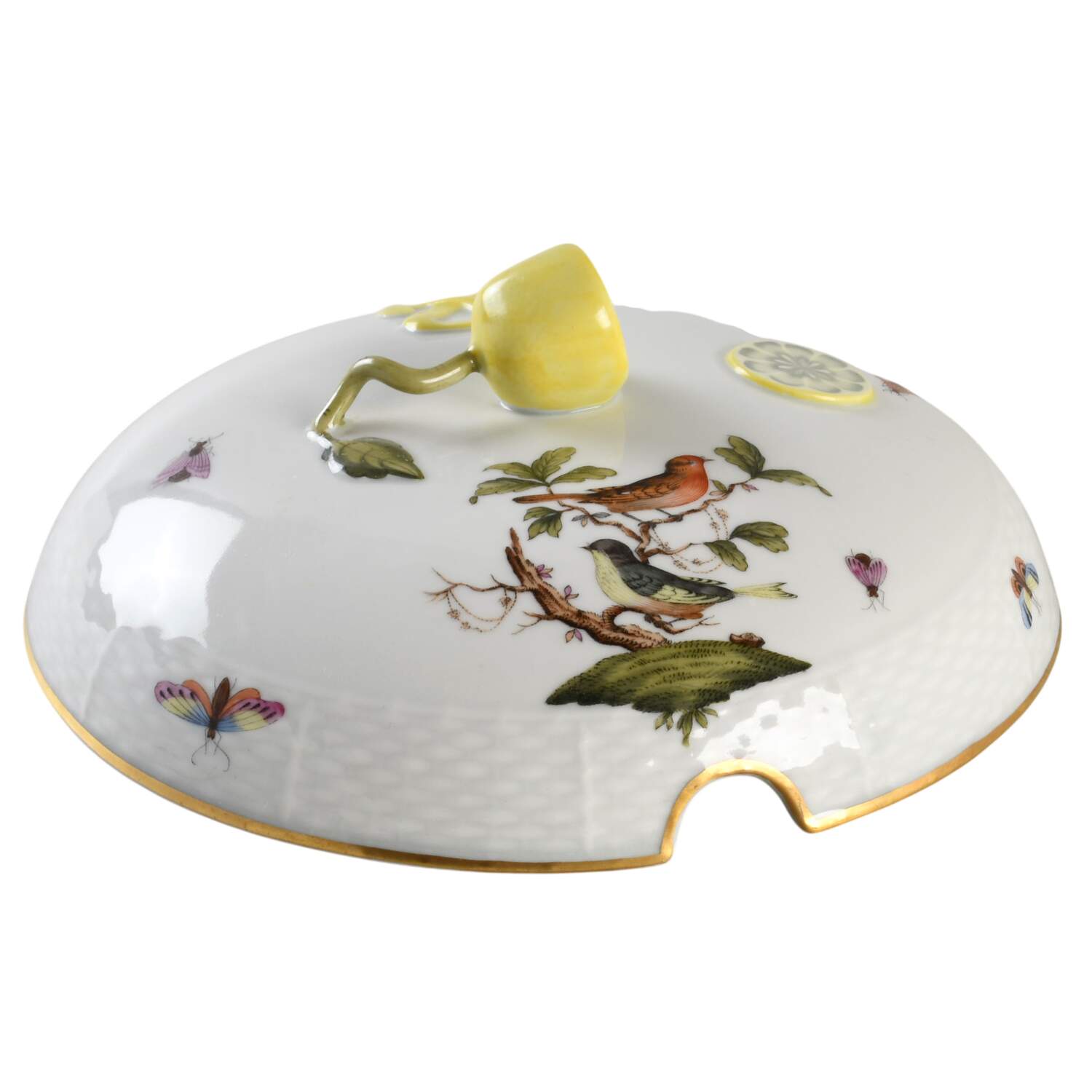 Rothschild Bird (RO) Cover for Hot Water Plate by Herend-1