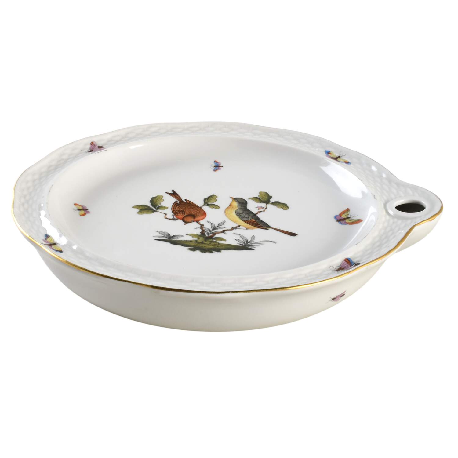 Rothschild Bird (RO) Plate-Hot Water/No Cover by Herend-1