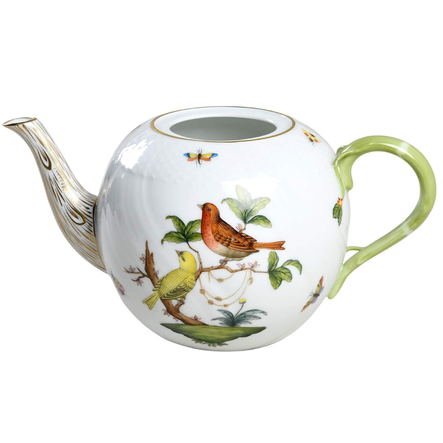Rothschild Bird (RO) Small Teapot No Lid by Herend-1