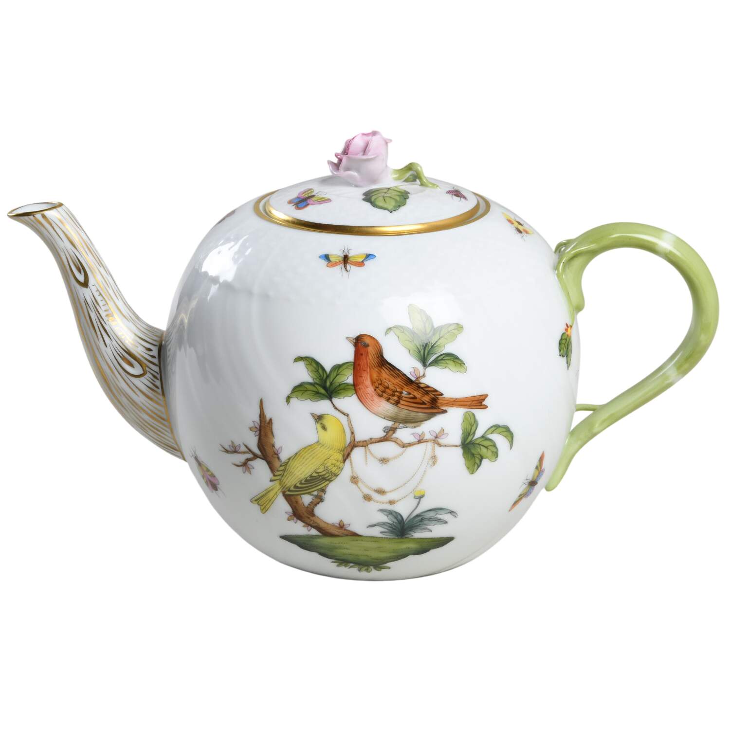 Rothschild Bird (RO) Teapot & Lid by Herend-1