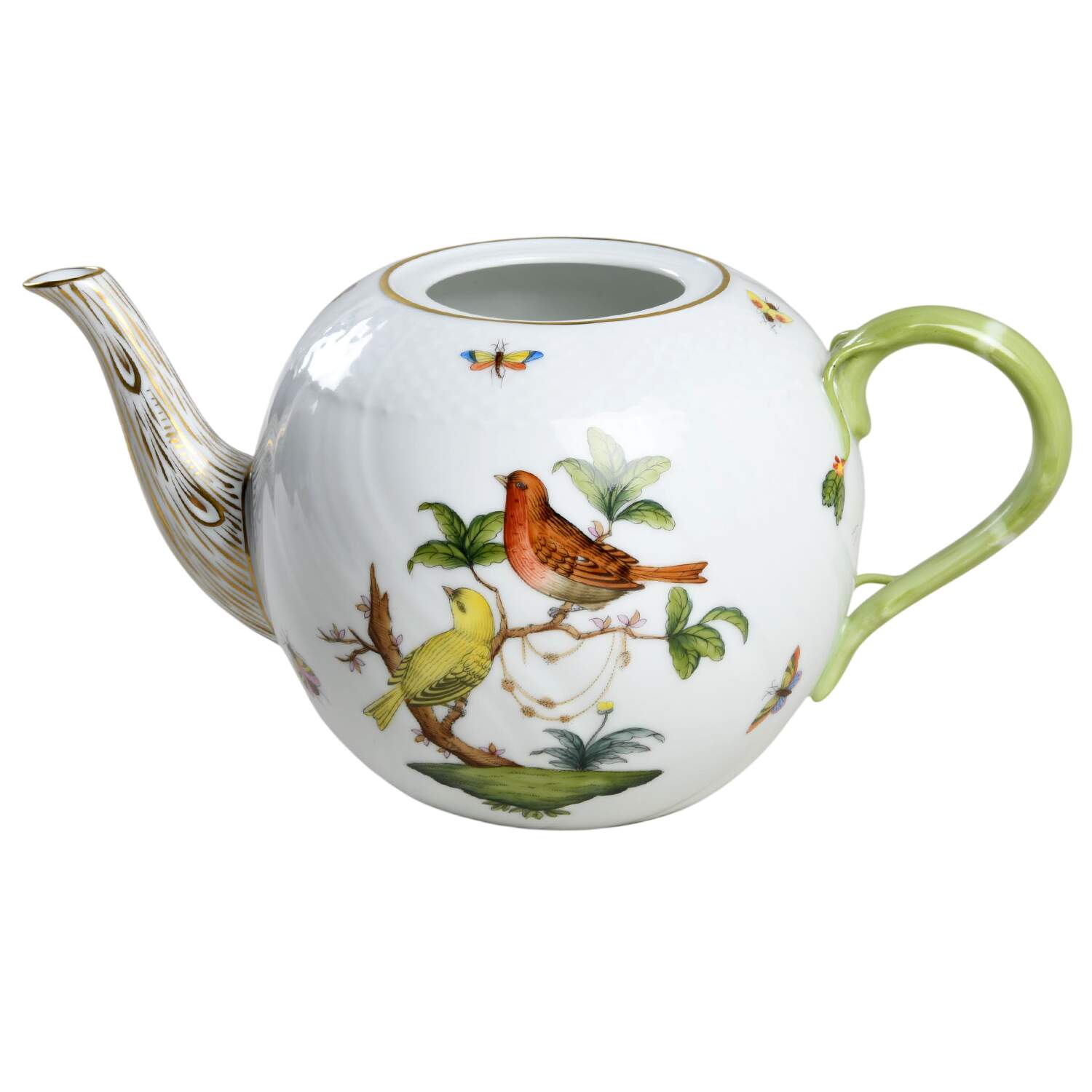 Rothschild Bird (RO) Teapot-No Lid by Herend-1