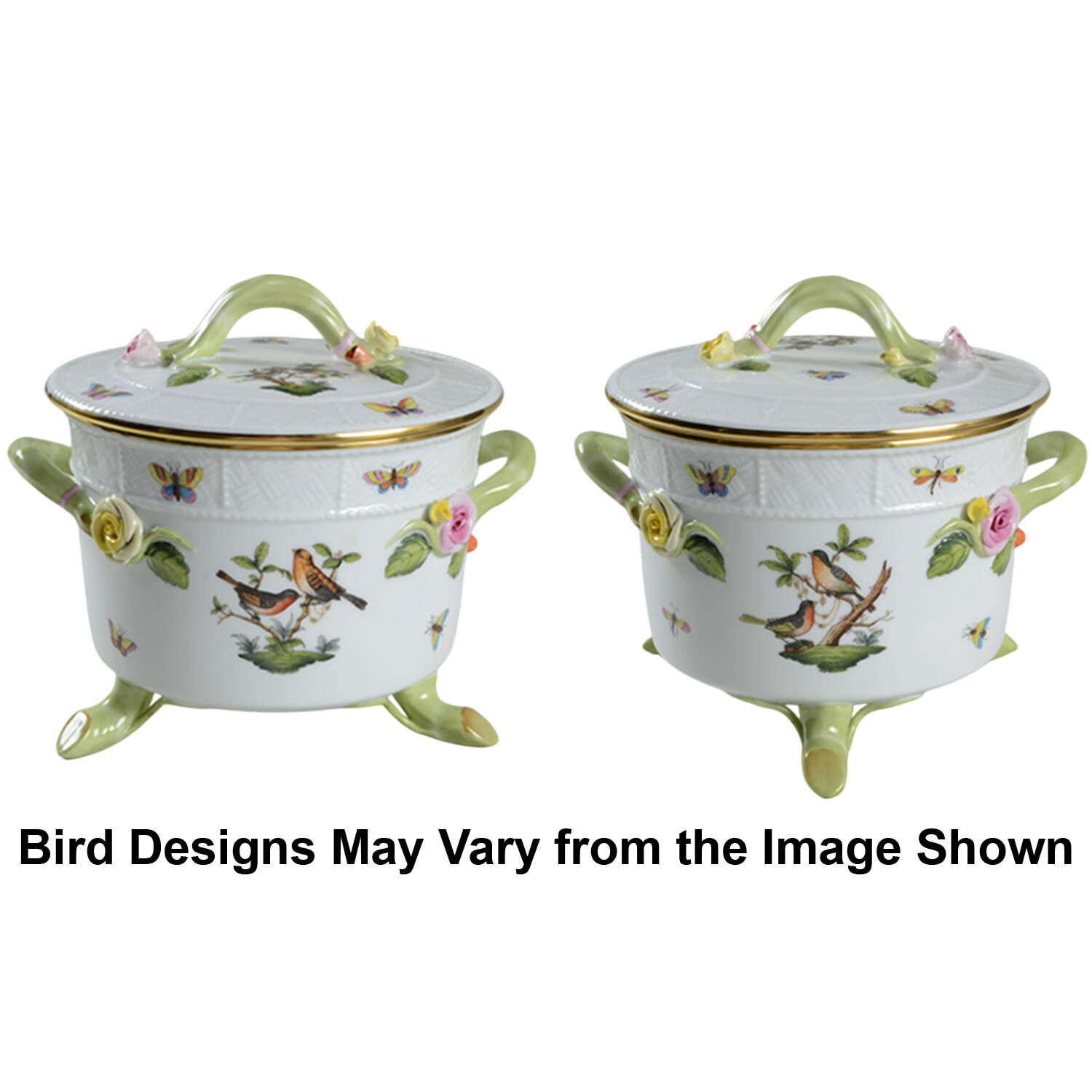 Rothschild Bird (RO) Biscuit Box & Lid by Herend-1