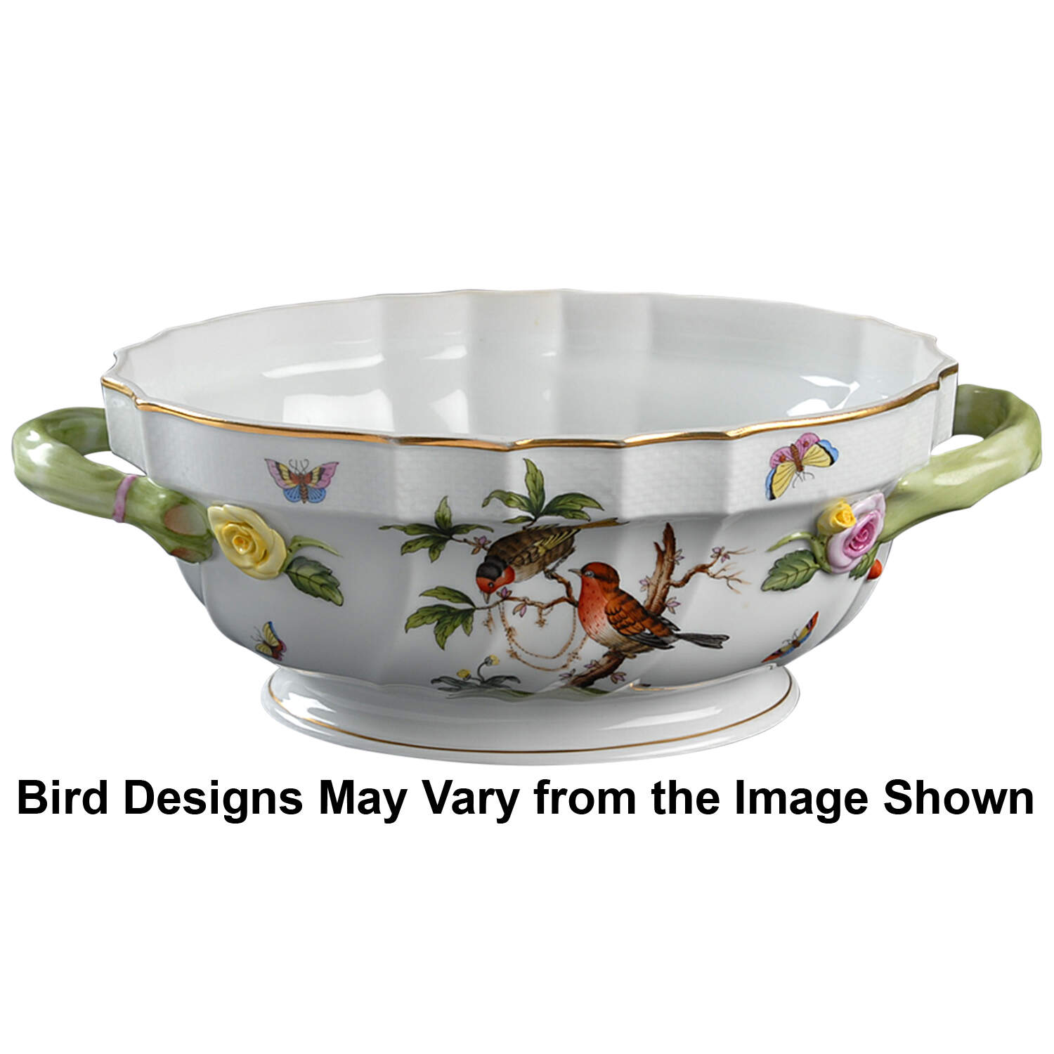 Rothschild Bird (RO) Oval Tureen No Lid by Herend-1