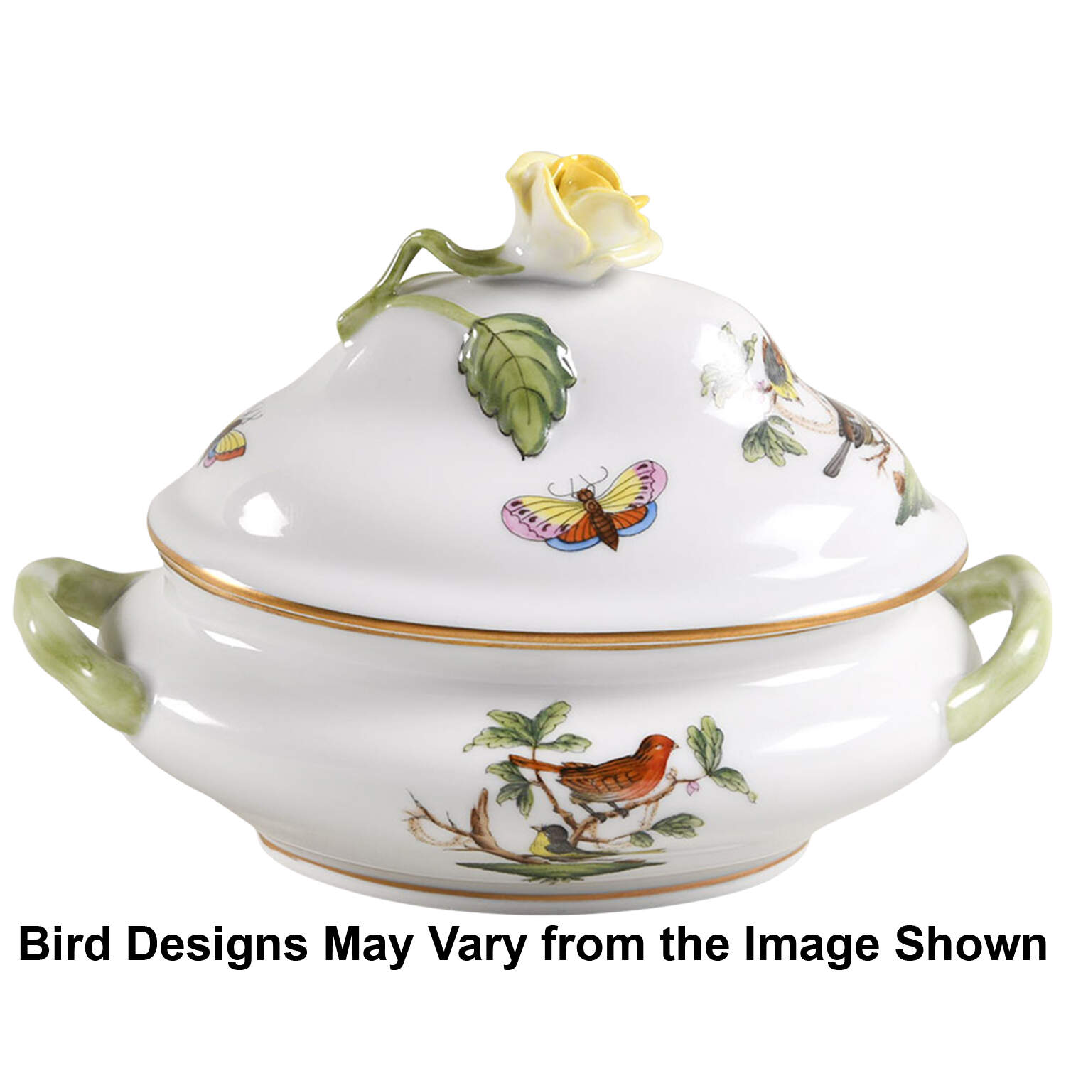 Rothschild Bird (RO) Mini Tureen & Lid by Herend-1