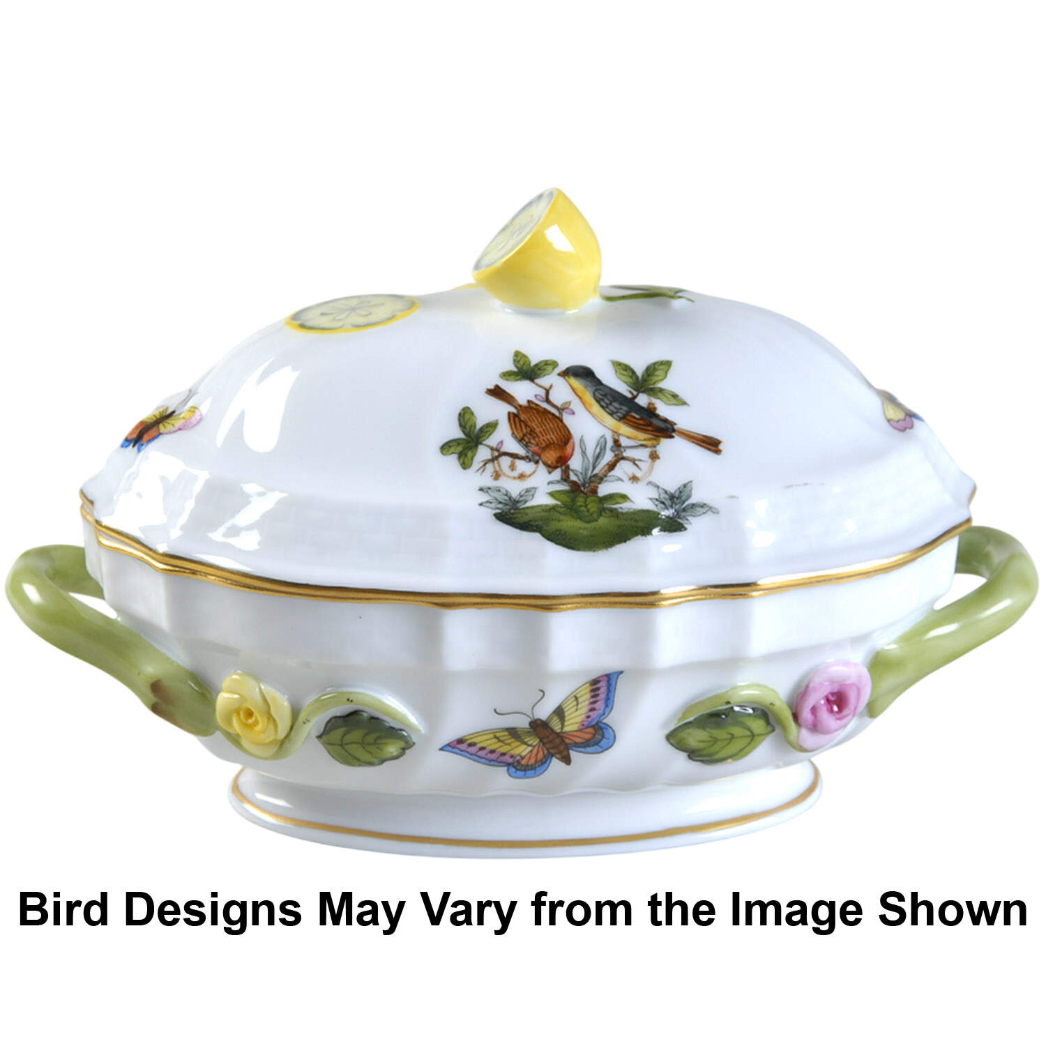 Rothschild Bird (RO) Mini Tureen & Lid by Herend-1