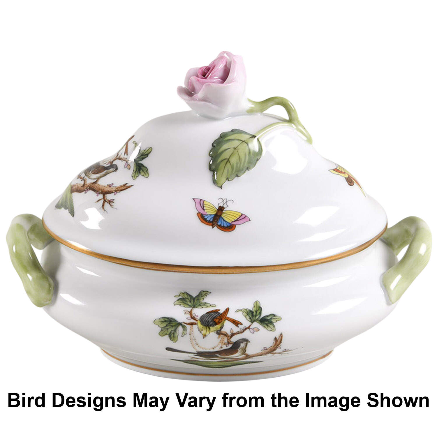 Rothschild Bird (RO) Mini Tureen & Lid by Herend-1