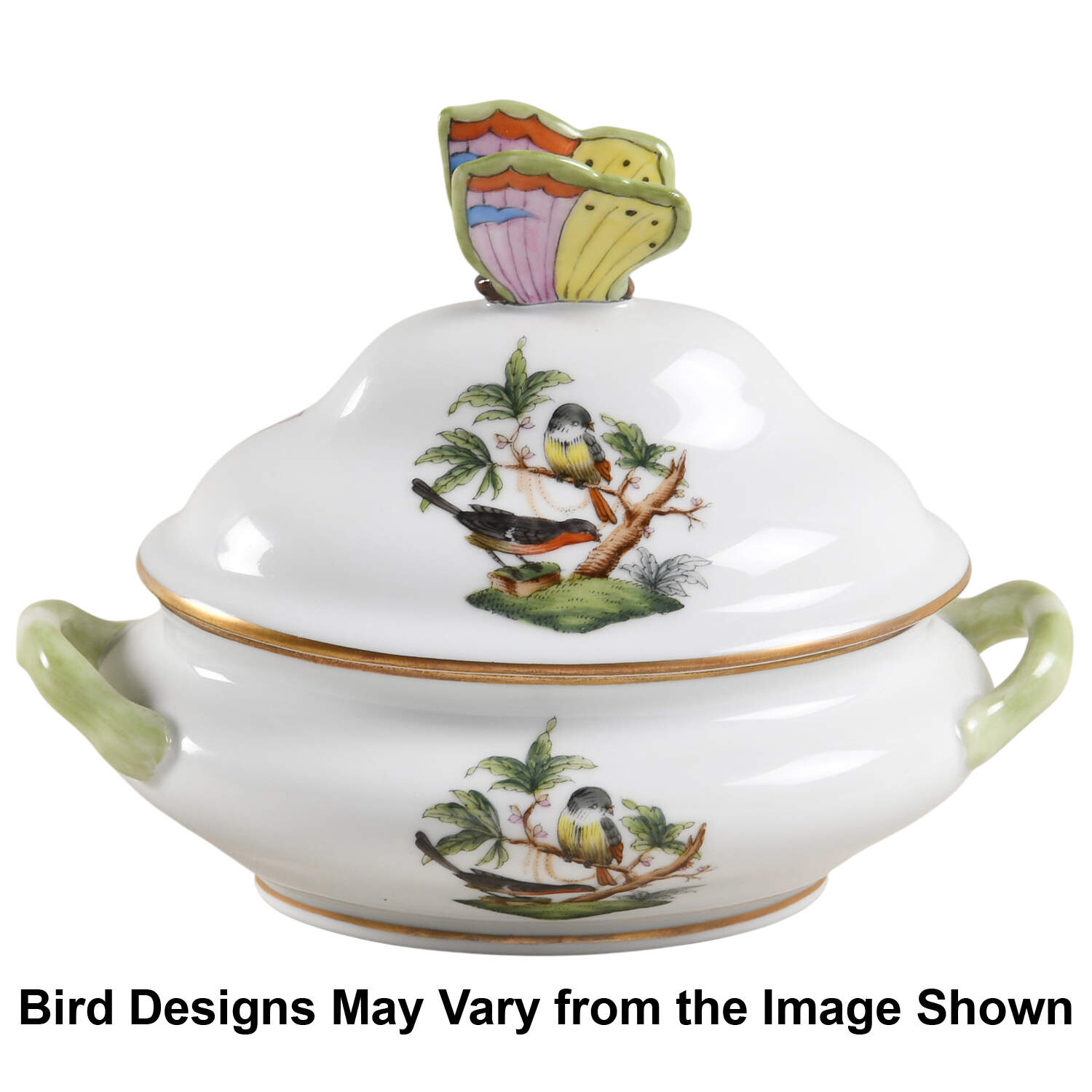 Rothschild Bird (RO) Mini Tureen & Lid by Herend-1
