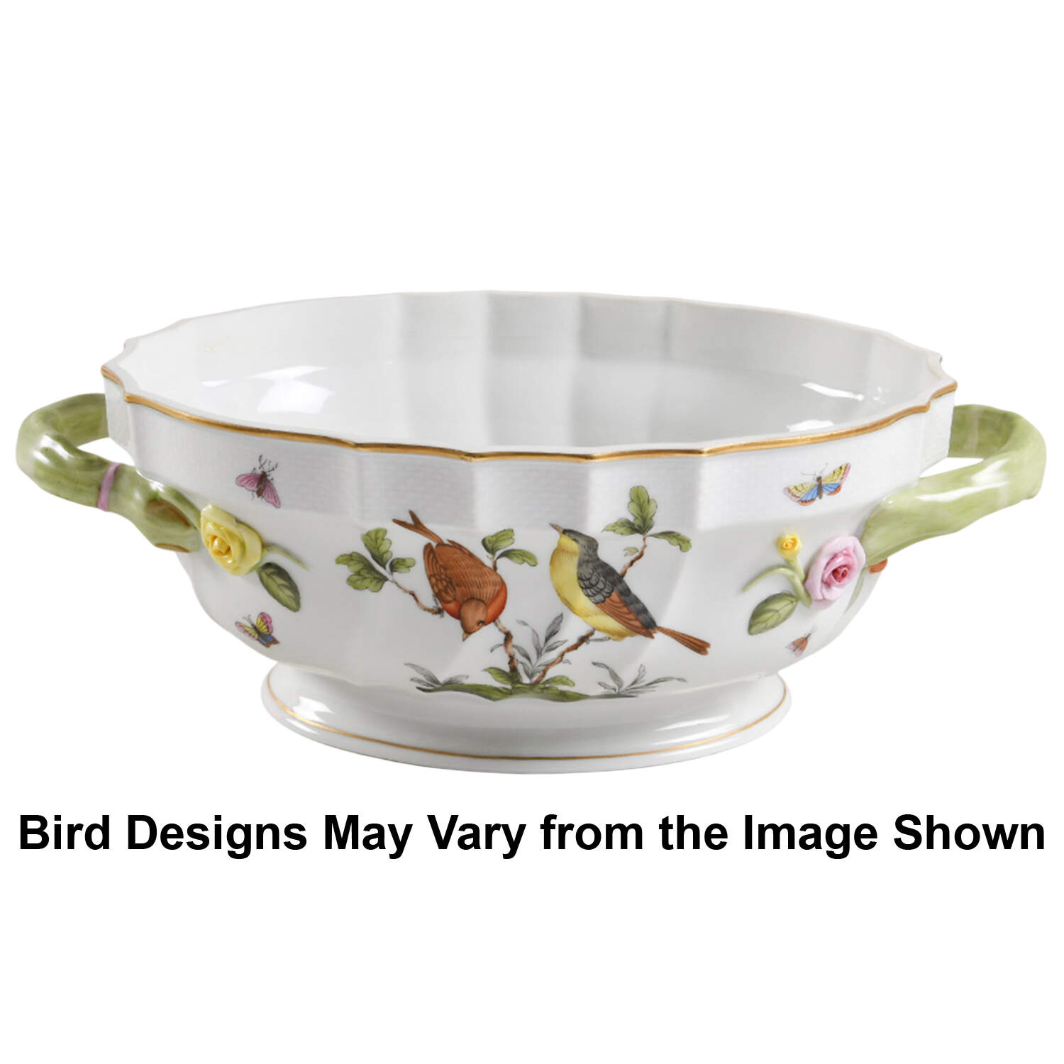 Rothschild Bird (RO) Oval Tureen No Lid by Herend-1