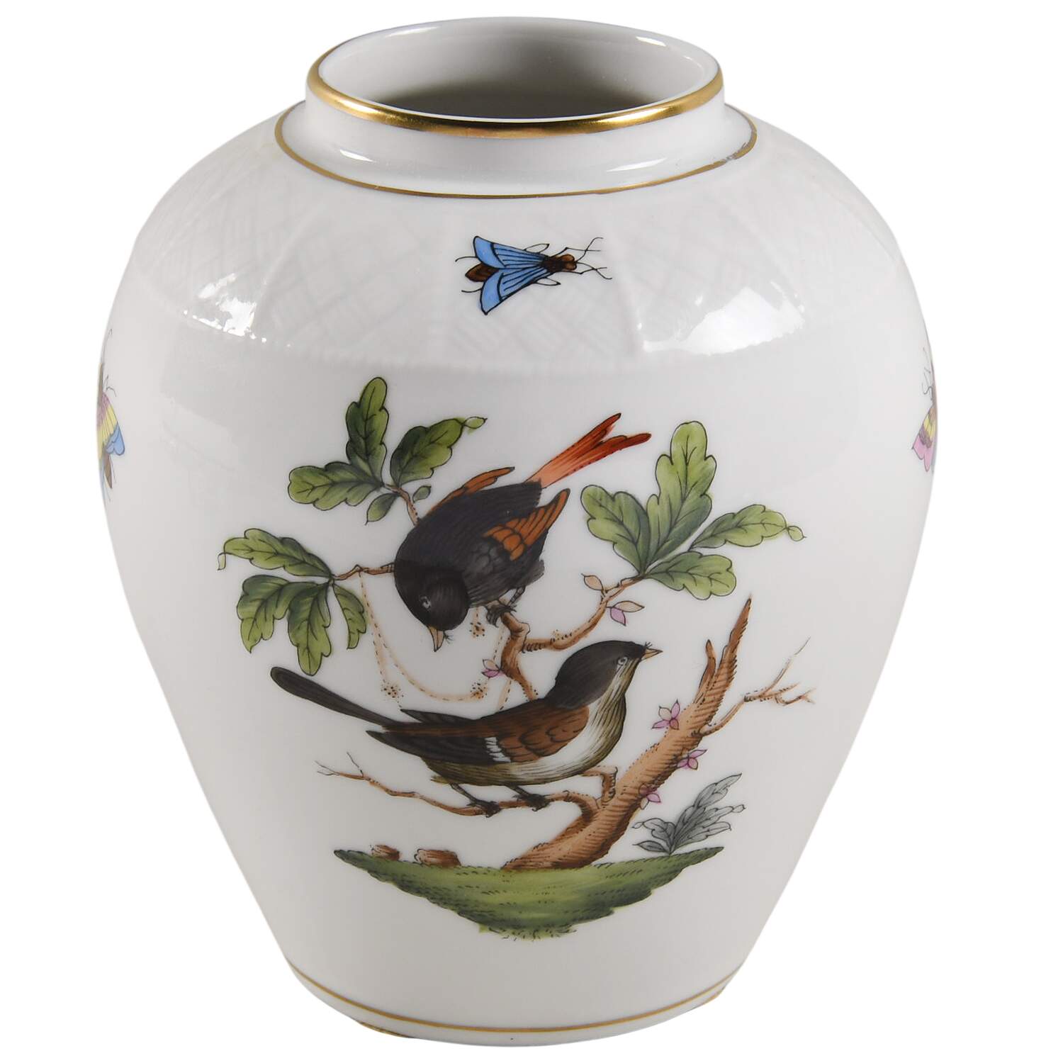 Rothschild Bird (RO) Tea Caddy No Lid by Herend-1