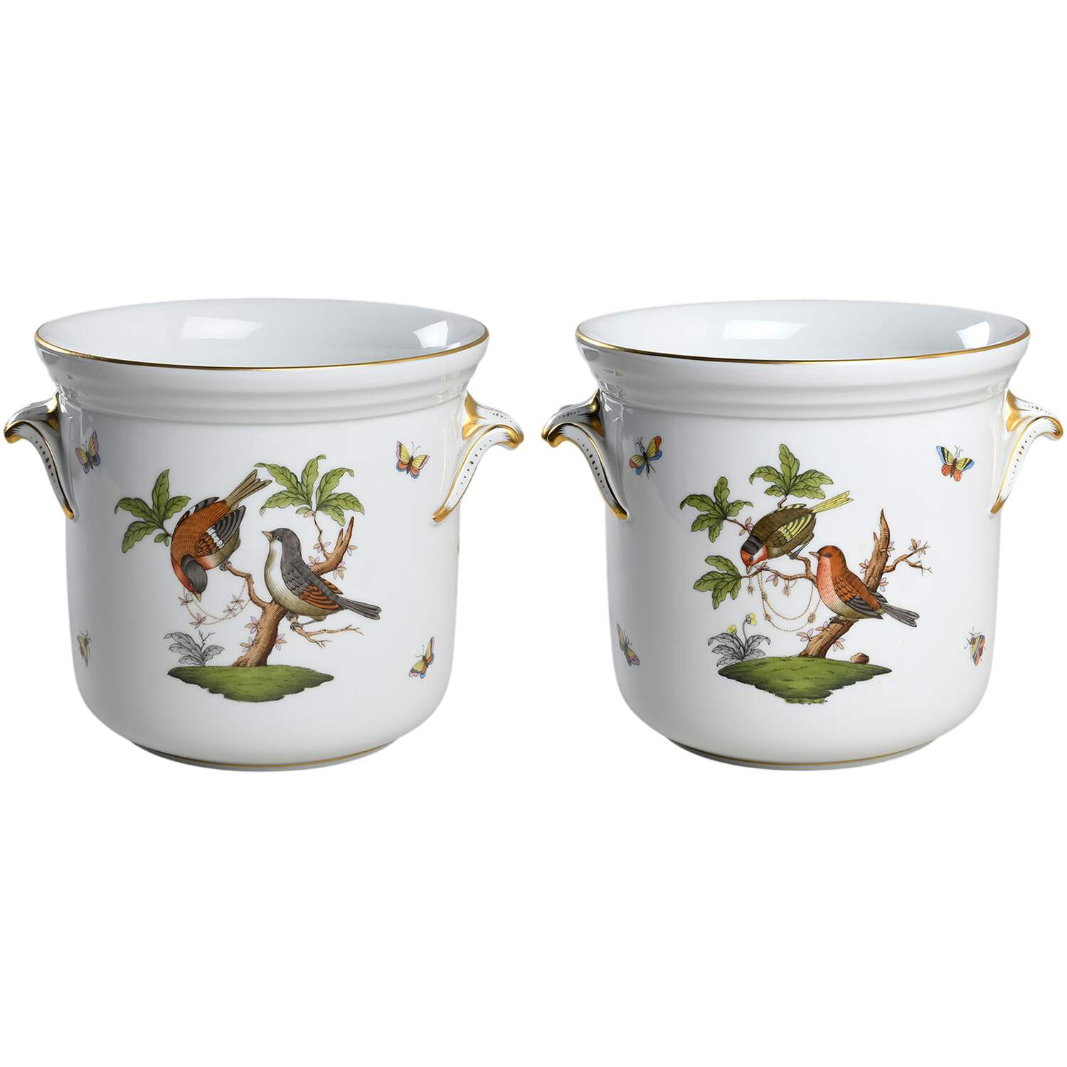 Rothschild Bird (RO) 7" Cachepot by Herend-1