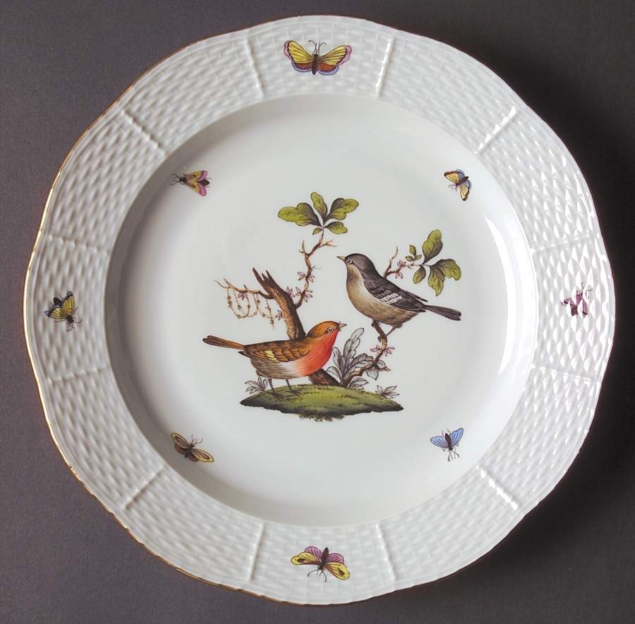Rothschild Bird (RO) Dinner Plate by Herend-1