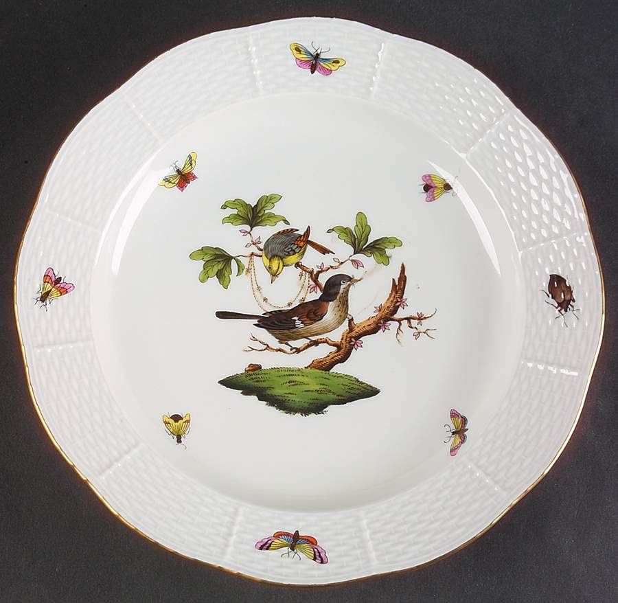 Rothschild Bird (RO) Dinner Plate by Herend-1