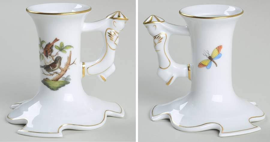Rothschild Bird (RO) Candlestick 3" by Herend-1
