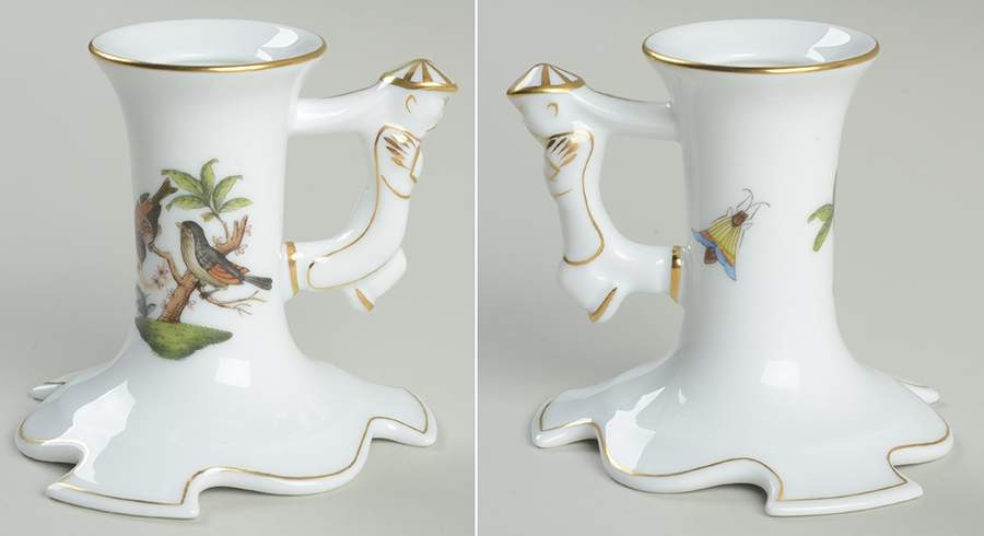 Rothschild Bird (RO) Candlestick 3" by Herend-1