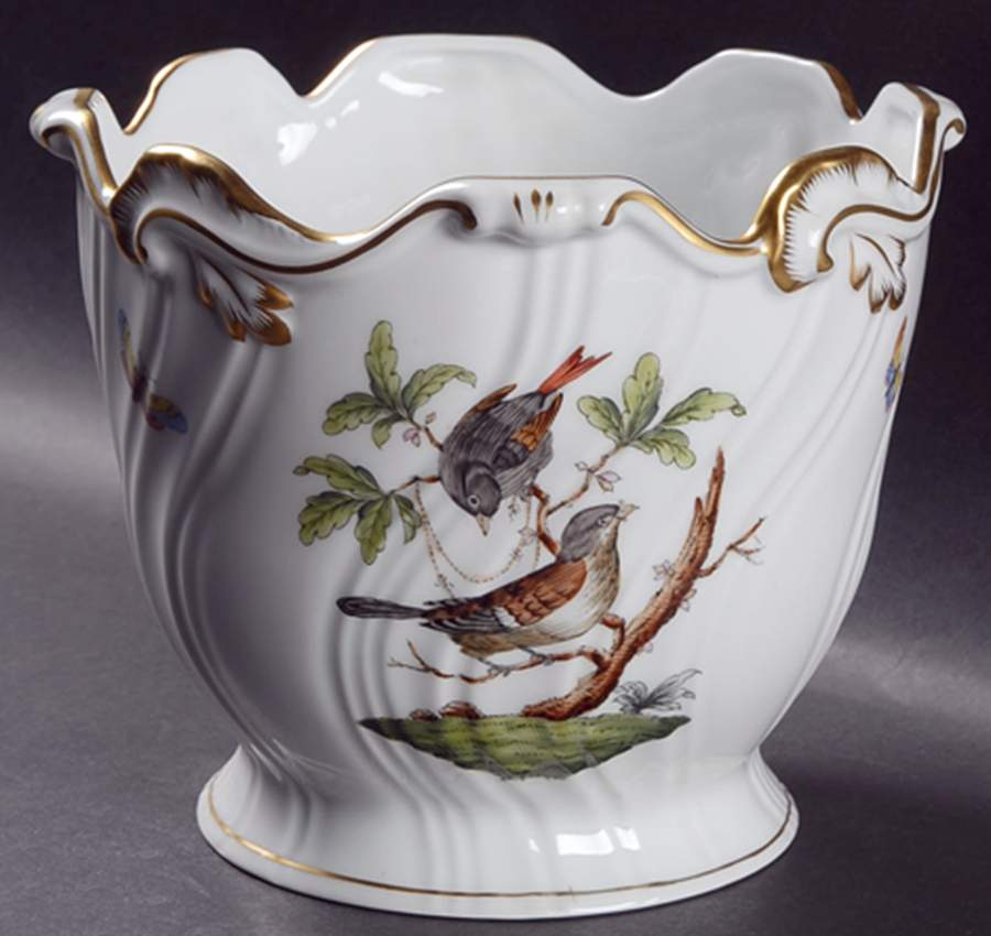 Rothschild Bird (RO) 6" Cachepot by Herend-1