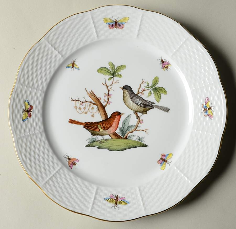 Rothschild Bird (RO) Luncheon Plate by Herend-1