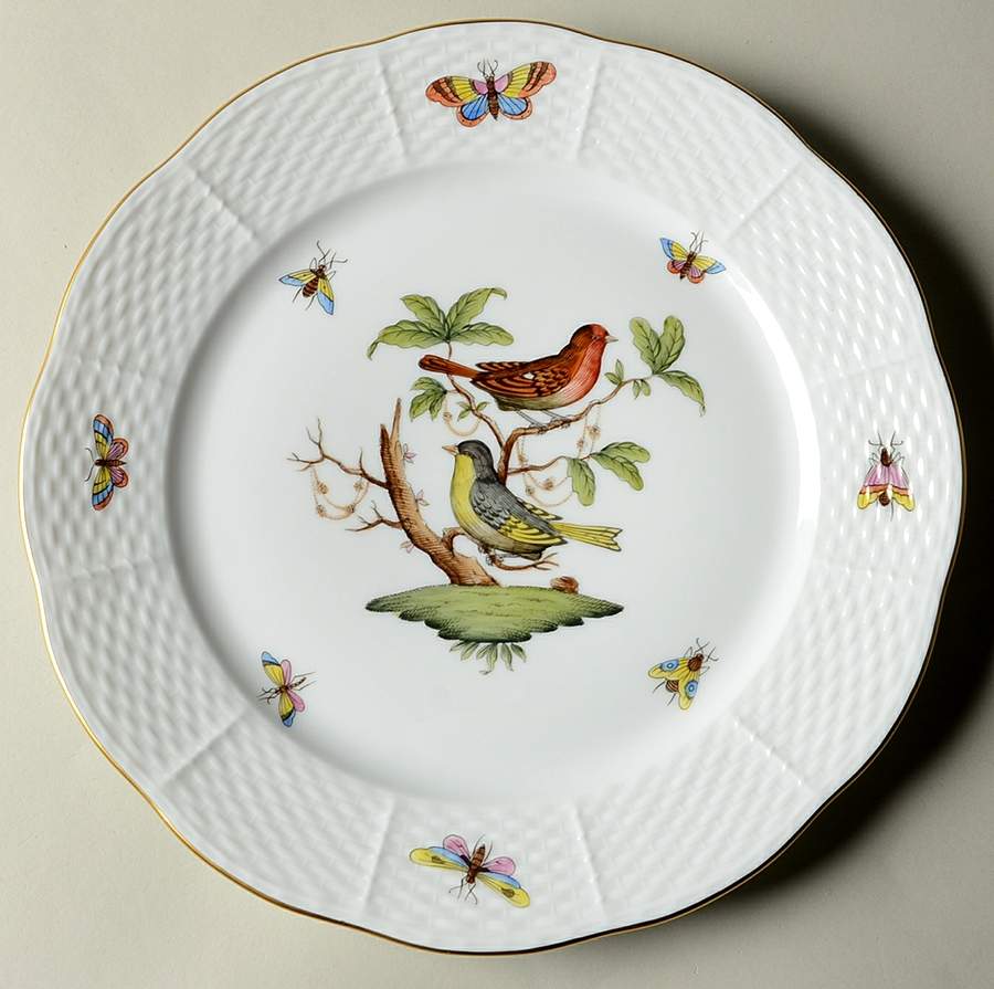 Rothschild Bird (RO) Luncheon Plate by Herend-1