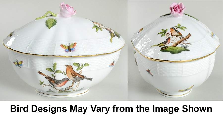 Rothschild Bird (RO) Mini Tureen & Lid by Herend-1