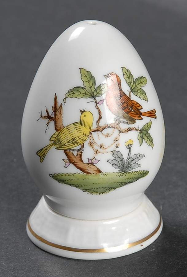 Rothschild Bird (RO) Pepper Shaker & Ceramic Stopper by Herend-1