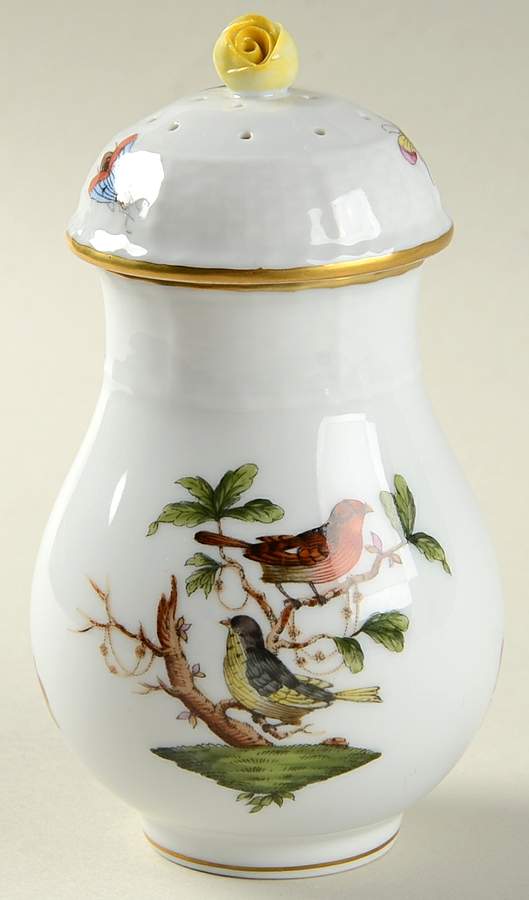Rothschild Bird (RO) Sugar Shaker & Lid by Herend-1
