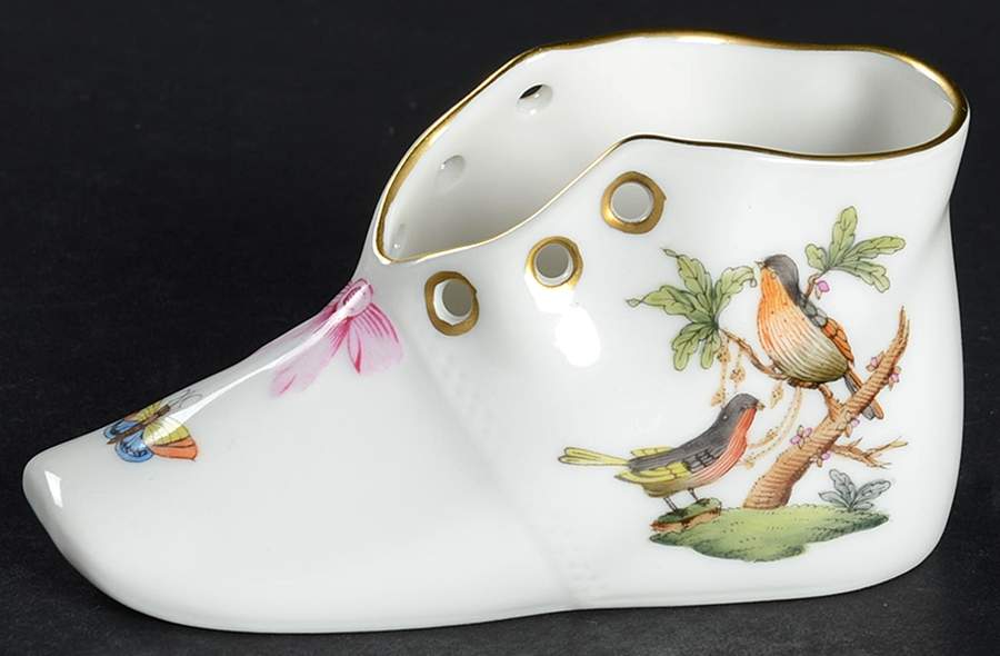 Rothschild Bird (RO) Baby Shoe by Herend-1