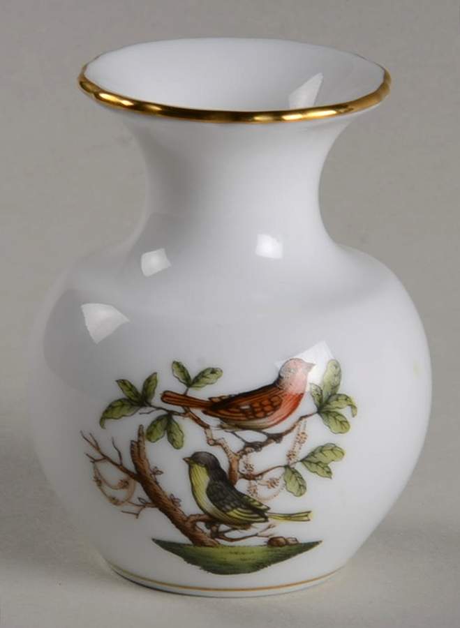 Rothschild Bird (RO) 2" Mini Bud Vase by Herend-1