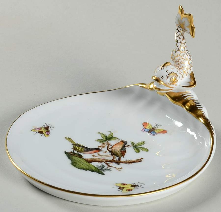 Rothschild Bird (RO) Soap Dish by Herend-1
