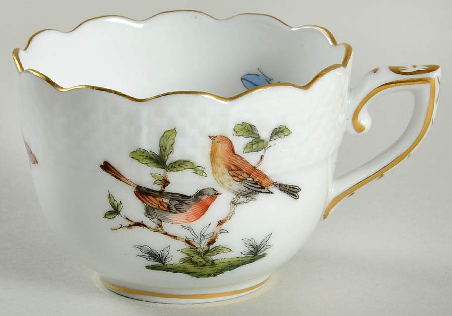 Rothschild Bird (RO) Flat Demitasse Cup by Herend-1