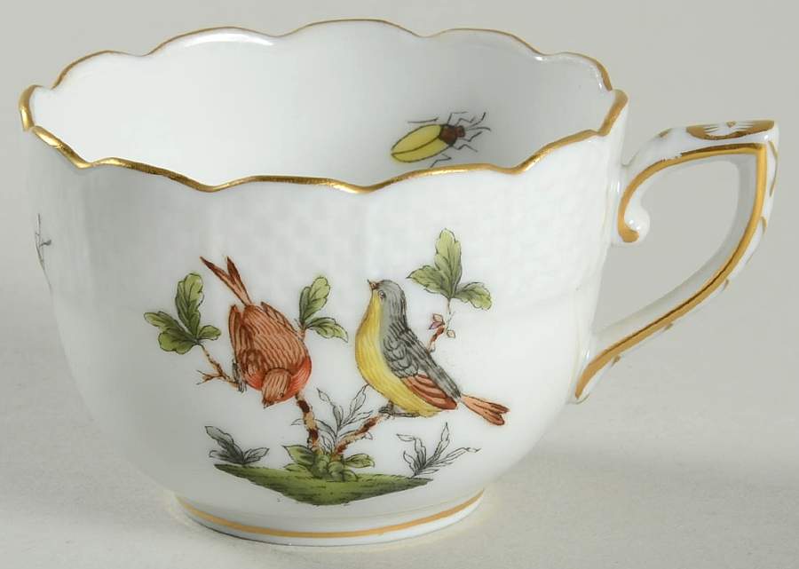 Rothschild Bird (RO) Flat Demitasse Cup by Herend-1