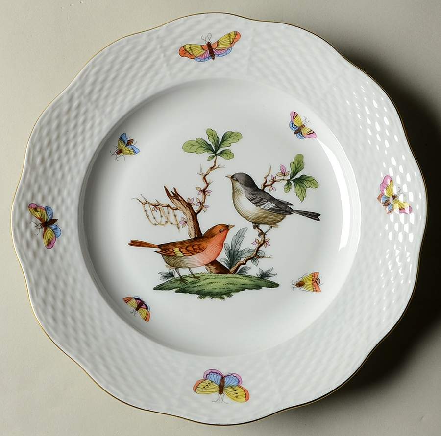 Rothschild Bird (RO) Dessert/Pie Plate by Herend-1