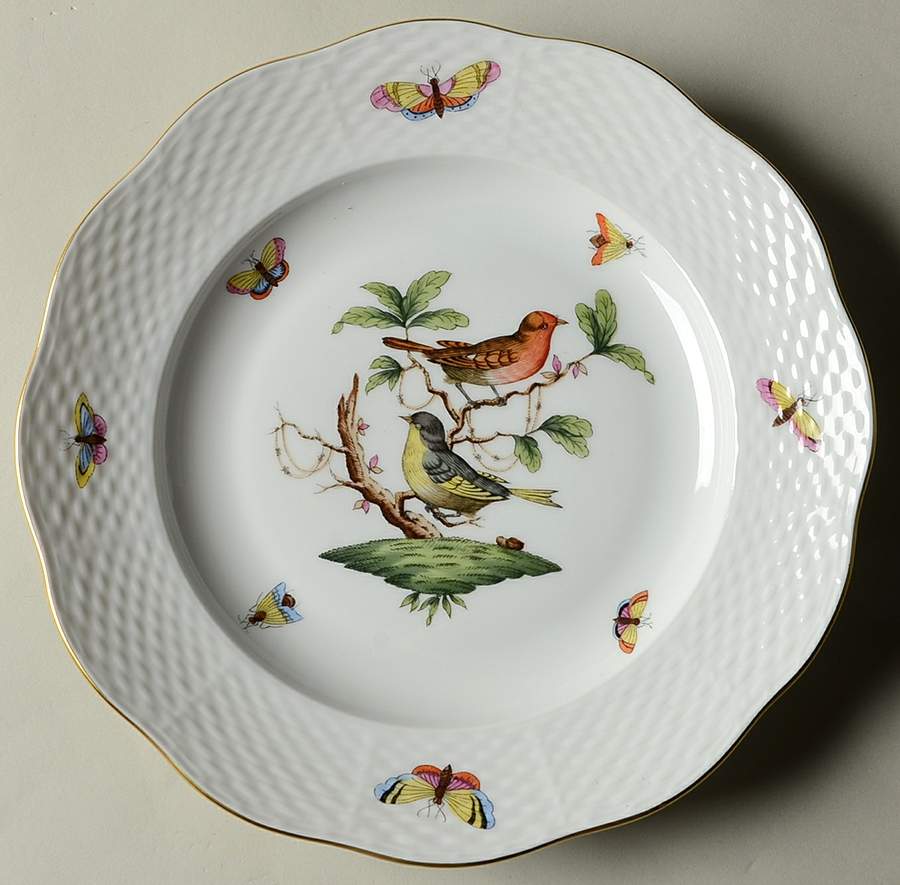 Rothschild Bird (RO) Dessert/Pie Plate by Herend-1