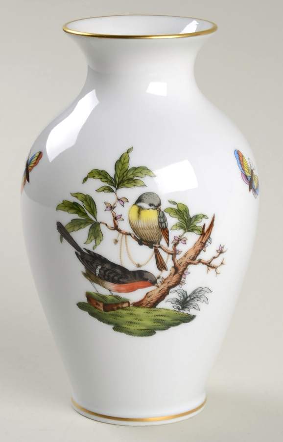 Rothschild Bird (RO) 5" Vase by Herend-1