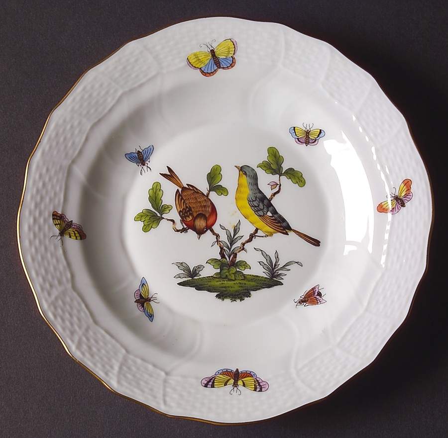 Rothschild Bird (RO) Dessert/Pie Plate by Herend-1