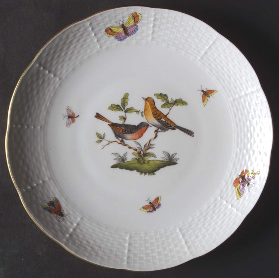 Rothschild Bird (RO) Dessert/Pie Plate by Herend-1