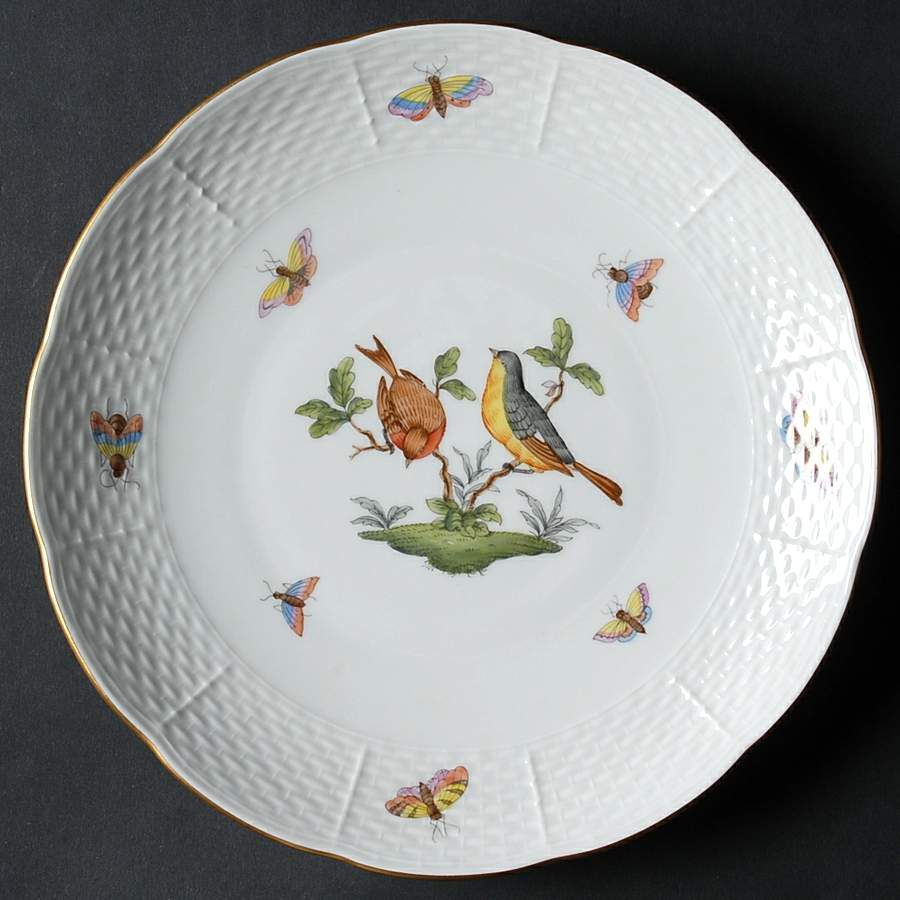 Rothschild Bird (RO) Dessert/Pie Plate by Herend-1